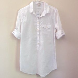 NWT J.Crew White Tunic/Cover Up
